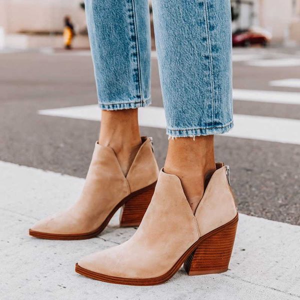women ankle boots 2021 fashion boots woman autumn winter pointed toe high heels zipper female shoes booties females botas mujer y1018, Black
women ankle boots 2021 fashion boots woman autumn winter pointed toe high heels zipper female shoes booties females botas mujer y1018, Black