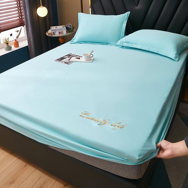 sheets & sets solid color elastic fitted sheet refreshing bed cover embroidery with bands silky and cases f
sheets & sets solid color elastic fitted sheet refreshing bed cover embroidery with bands silky and cases f