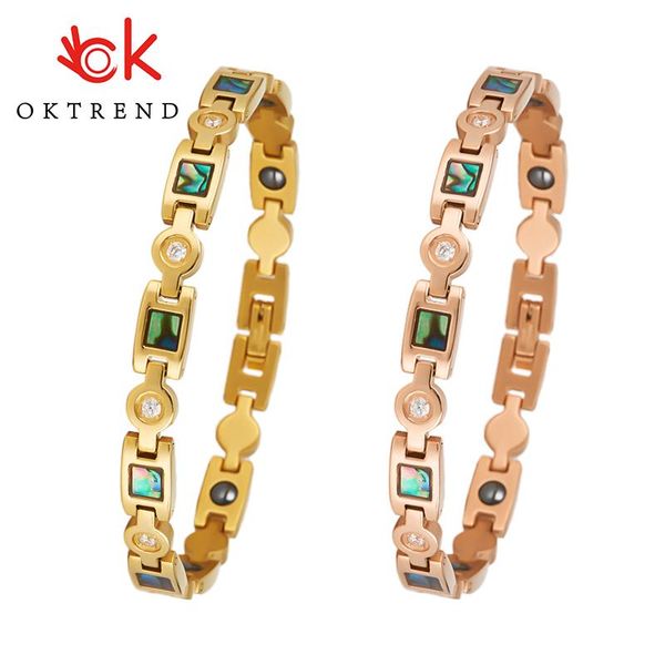 oktrendy magnetic stainless steel bracelet women shell germanium health energy chain link crystal charm bracelets, Golden;silver
oktrendy magnetic stainless steel bracelet women shell germanium health energy chain link crystal charm bracelets, Golden;silver