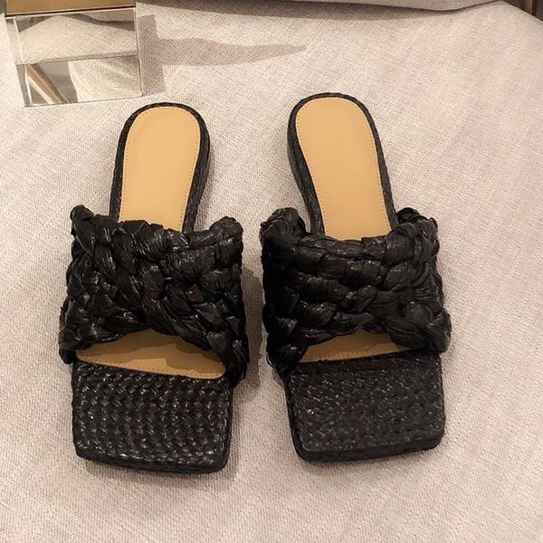 slippers fashion brand slip on gladiator shoes women weave design luxury runway outdoor slides cross-tied flat heel, Black
slippers fashion brand slip on gladiator shoes women weave design luxury runway outdoor slides cross-tied flat heel, Black