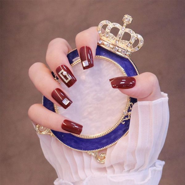 false nails 24pcs red diamonds wear long paragraph fashion manicure patch save time wearable nail teea889, Red;gold
false nails 24pcs red diamonds wear long paragraph fashion manicure patch save time wearable nail teea889, Red;gold