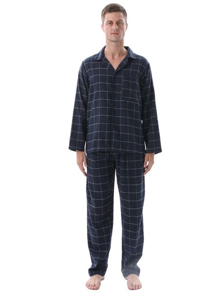sleepwear fashion pajamas 2021 men's large size home suit autumn and winter long sleeve trousers double side ground cardigan, Black;brown
sleepwear fashion pajamas 2021 men's large size home suit autumn and winter long sleeve trousers double side ground cardigan, Black;brown