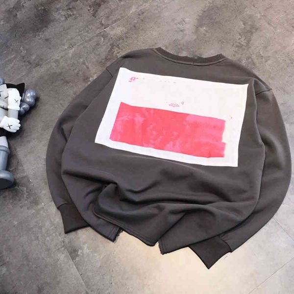2022 factory wholesale new model 21 spring men's and women's fashion color printing round neck casual loose pullover sweater, White;black
2022 factory wholesale new model 21 spring men's and women's fashion color printing round neck casual loose pullover sweater, White;black