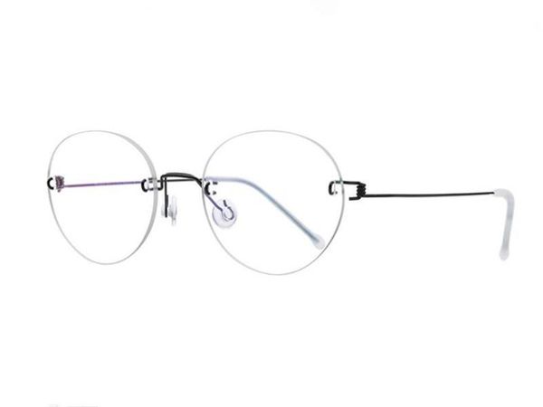 fashion sunglasses frames titanium alloy rimless eyewear vintage optical frame ultralight round myopia prescription eyeglasses women, Black
fashion sunglasses frames titanium alloy rimless eyewear vintage optical frame ultralight round myopia prescription eyeglasses women, Black