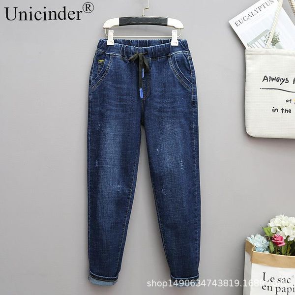unicinder 2021 plus size jeans women's loose harem pants full length high waisted women denim jeans#3325, Blue
unicinder 2021 plus size jeans women's loose harem pants full length high waisted women denim jeans#3325, Blue