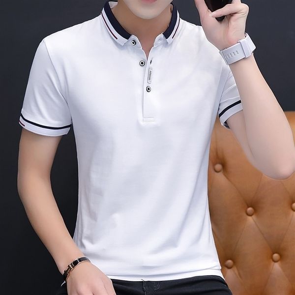 e37 short sleeve summer 2021 t-women's slim collar t-shirts) cotton men's clothes with collar t-shirt, White;black
e37 short sleeve summer 2021 t-women's slim collar t-shirts) cotton men's clothes with collar t-shirt, White;black