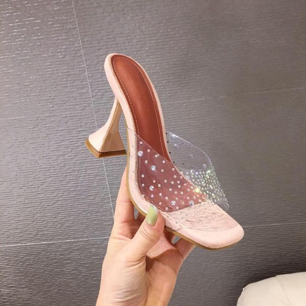 slippers shoes woman 2021 square toe glitter slides thin heels heeled mules low slipper jelly high fretwork tpr basic crystal pu pvc fabr, Black
slippers shoes woman 2021 square toe glitter slides thin heels heeled mules low slipper jelly high fretwork tpr basic crystal pu pvc fabr, Black