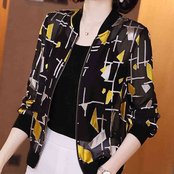 woman jacket long sleeve zipper cardigan women jacket print chiffon jacket women jackets women summer sun protection shirt e741 210426, Black;brown
woman jacket long sleeve zipper cardigan women jacket print chiffon jacket women jackets women summer sun protection shirt e741 210426, Black;brown