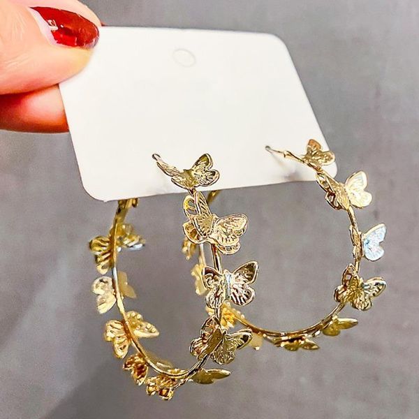 hoop & huggie trend all-match butterfly golden round earrings women female jewelry valentine's day gift, Golden;silver
hoop & huggie trend all-match butterfly golden round earrings women female jewelry valentine's day gift, Golden;silver