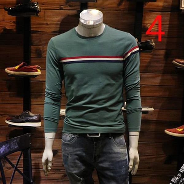 autumn and winter long sleeved men round neck slim cotton clothing, White;black
autumn and winter long sleeved men round neck slim cotton clothing, White;black