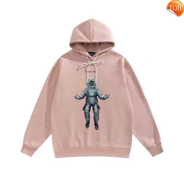| winter wear off-wireik men's plush hoodie astronaut print oversize loose version, Black
| winter wear off-wireik men's plush hoodie astronaut print oversize loose version, Black