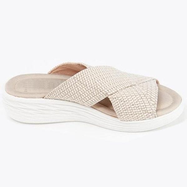 summer women slippers home outdoor beach flat cross slides woman casual shoes mixed colors platform wedges, Black
summer women slippers home outdoor beach flat cross slides woman casual shoes mixed colors platform wedges, Black