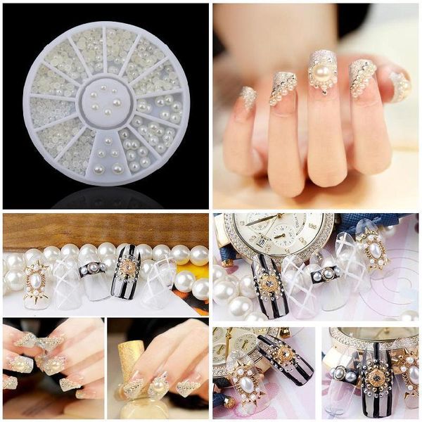 fashion white nail art tips pearl acrylic gem glitter manicure diy decoration shra889 decorations, Silver;gold
fashion white nail art tips pearl acrylic gem glitter manicure diy decoration shra889 decorations, Silver;gold