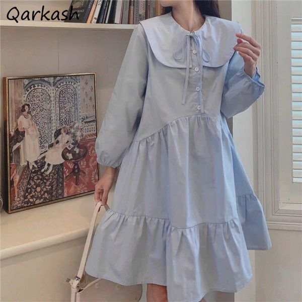 casual dresses long sleeve dress women loose solid spring midi kawaii korean style sweet girls students comfortable leisure vestidos fashion, Black;gray
casual dresses long sleeve dress women loose solid spring midi kawaii korean style sweet girls students comfortable leisure vestidos fashion, Black;gray
