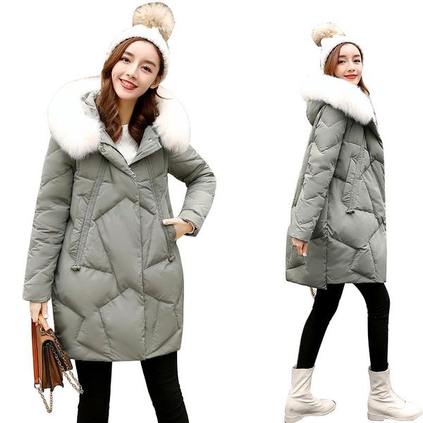 women's trench coats natural real fur collar winter coat women white duck down jacket warm thick long parka snow wear, Tan;black
women's trench coats natural real fur collar winter coat women white duck down jacket warm thick long parka snow wear, Tan;black