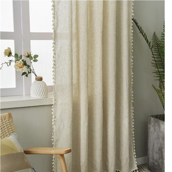 curtain & drapes curtains for living room bedroom cotton and linen half blackout modern simple tassel lace finished window
curtain & drapes curtains for living room bedroom cotton and linen half blackout modern simple tassel lace finished window