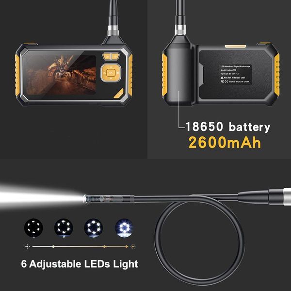 cameras endoscope inspection camera 1080p full hd 4.3 inch lcd screen 8mm borescope snake tube cam+battery
cameras endoscope inspection camera 1080p full hd 4.3 inch lcd screen 8mm borescope snake tube cam+battery