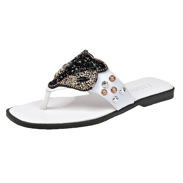 slippers women ladies fashion flat casual flip flop round toe shoes slipper crystal open sandals non-slip beach mar 13, Black
slippers women ladies fashion flat casual flip flop round toe shoes slipper crystal open sandals non-slip beach mar 13, Black