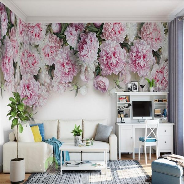 wallpapers custom mural wallpaper 3d hand-painted romantic peony painting living room tv sofa study classic papel de parede
wallpapers custom mural wallpaper 3d hand-painted romantic peony painting living room tv sofa study classic papel de parede