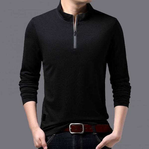 men's t-shirts fashion base layer men shirt wicking breathable autumn solid color long sleeve stand collar zipper t-shirt for business, White;black
men's t-shirts fashion base layer men shirt wicking breathable autumn solid color long sleeve stand collar zipper t-shirt for business, White;black