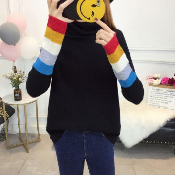 autumn women fashion slim sweater female long sleeve ladies stripe pullovers girl leisure women's sweaters, White;black
autumn women fashion slim sweater female long sleeve ladies stripe pullovers girl leisure women's sweaters, White;black
