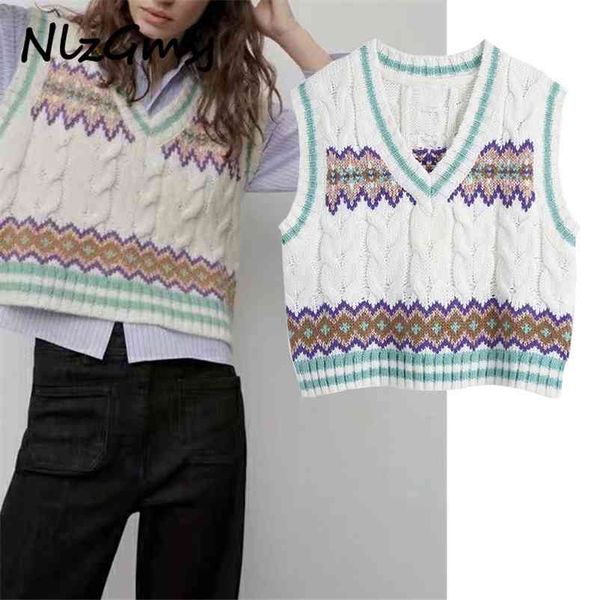 sweater women spring fashion printing v-neck sleeveless knitted loose casual women's pullover vest 210628, White;black
sweater women spring fashion printing v-neck sleeveless knitted loose casual women's pullover vest 210628, White;black