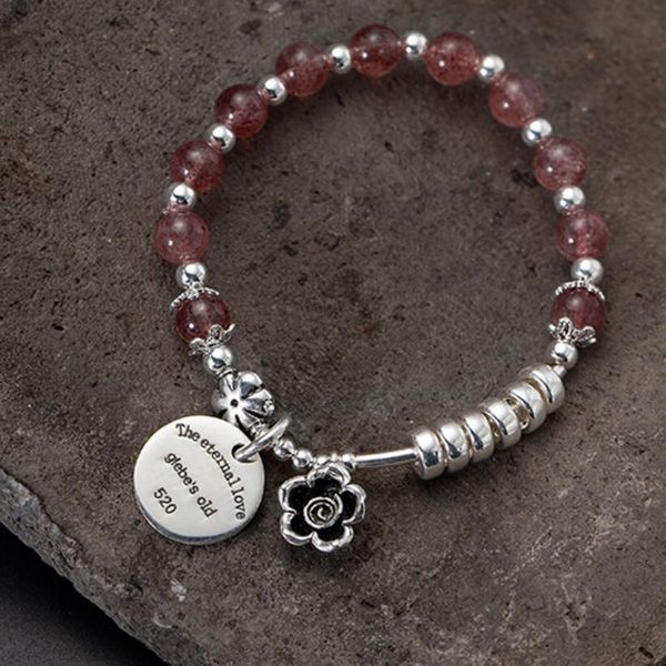 jewelry s925 sterling silver bracelets natural pink crystal tassel bacelets classic for women fashion, Black
jewelry s925 sterling silver bracelets natural pink crystal tassel bacelets classic for women fashion, Black