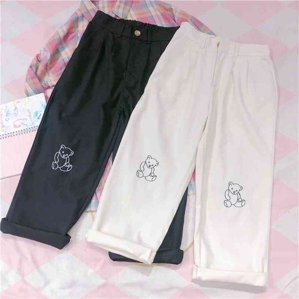 japanese kawaii women harajuku korean teen girls loose thin bear embroidery pants wild casual female cute small fresh pant 210925, Black;white
japanese kawaii women harajuku korean teen girls loose thin bear embroidery pants wild casual female cute small fresh pant 210925, Black;white