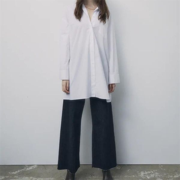 fashion solid color lapel loose women shirts pocket retro long sleeve closure blouse streetwear, White
fashion solid color lapel loose women shirts pocket retro long sleeve closure blouse streetwear, White
