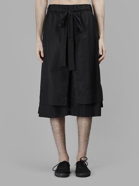 men's shorts casual pants straight leg skirt spring and autumn black elastic waist strap design false two layer, White;black
men's shorts casual pants straight leg skirt spring and autumn black elastic waist strap design false two layer, White;black