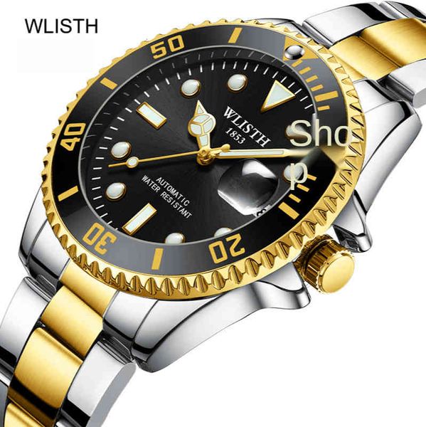 new waterproof clock men lighting gentlemen fully automatic mechanical black blue green water ghost, Slivery;brown
new waterproof clock men lighting gentlemen fully automatic mechanical black blue green water ghost, Slivery;brown