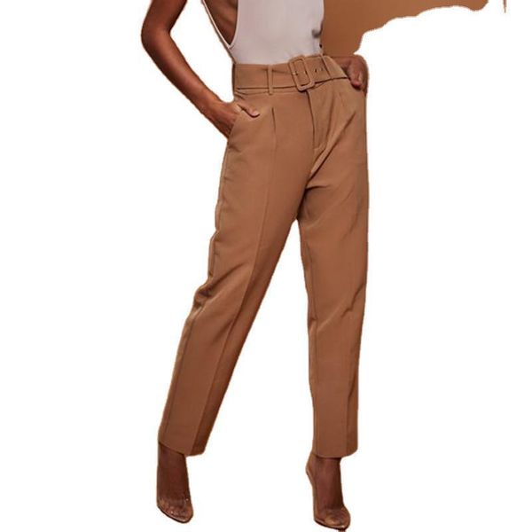 women's pants & capris office lady suit women with belt high waist harem sashes pockets ladies 2021 loose woman trousers, Black;white
women's pants & capris office lady suit women with belt high waist harem sashes pockets ladies 2021 loose woman trousers, Black;white