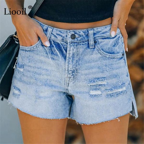 women's jeans liooil slit stretchy ripped for women mid rise washed distressed blue denim shorts with pocket summer streetwear
women's jeans liooil slit stretchy ripped for women mid rise washed distressed blue denim shorts with pocket summer streetwear
