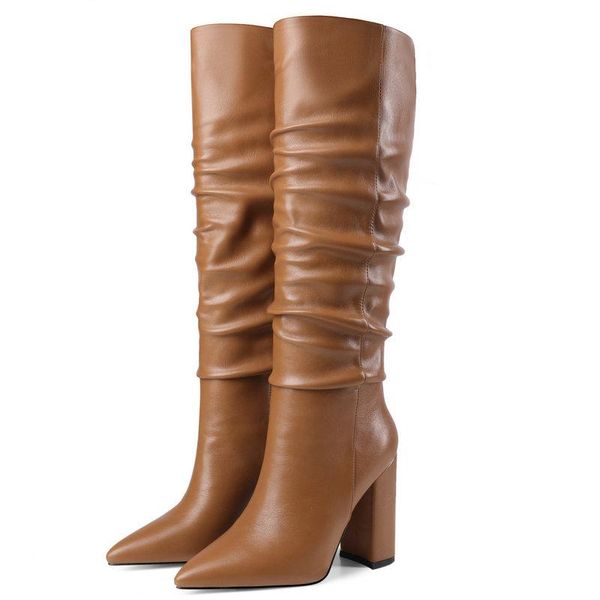 boots women chunky heel knee high black beige white slouchy pointed toe fold woman heels winter shoes
boots women chunky heel knee high black beige white slouchy pointed toe fold woman heels winter shoes