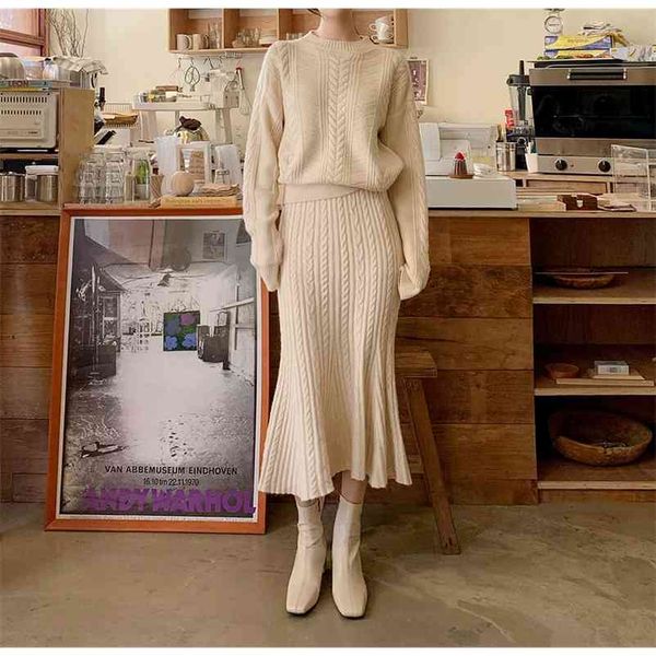 sweater skirt suit two-piece women's clothing temperament autumn and winter long over-the-knee fashion tracksuit 210514, White;black
sweater skirt suit two-piece women's clothing temperament autumn and winter long over-the-knee fashion tracksuit 210514, White;black