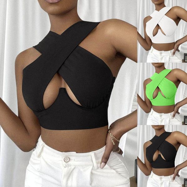 women's tanks & camis cross tank sleeveless solid cutout front crop party club streetwear summer lady bustier 2021 #t1q, White
women's tanks & camis cross tank sleeveless solid cutout front crop party club streetwear summer lady bustier 2021 #t1q, White
