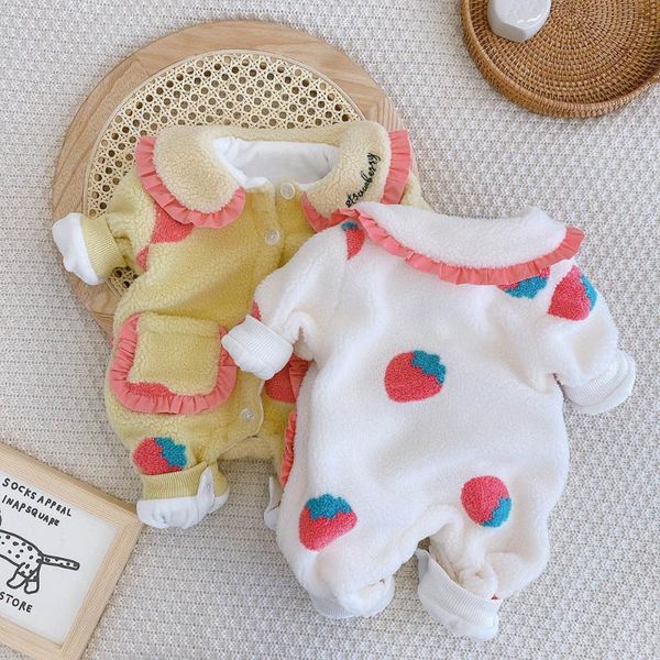 baby girls winter plus velvet long sleeve rompers est born boys printed cartoon strawberry thick warm overalls jumpsuits, Blue
baby girls winter plus velvet long sleeve rompers est born boys printed cartoon strawberry thick warm overalls jumpsuits, Blue