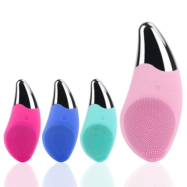 mini electric facial cleansing brush silicone sonic vibration blackhead remove cleaner massager face pore deep clean tools
mini electric facial cleansing brush silicone sonic vibration blackhead remove cleaner massager face pore deep clean tools