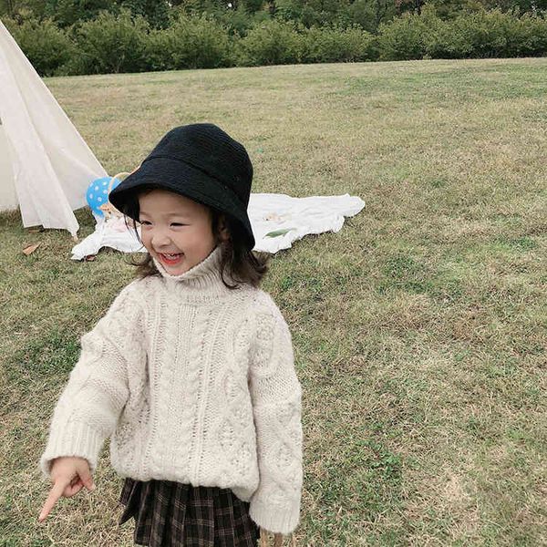 winter fashion girls high collar twisted loose sweaters kids casual solid color knitted pullovers 210508, Blue
winter fashion girls high collar twisted loose sweaters kids casual solid color knitted pullovers 210508, Blue