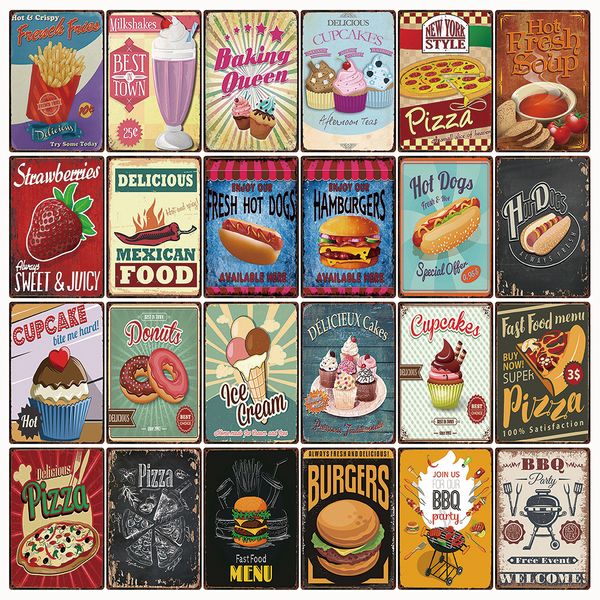 food dog ice cream pizza burger donuts metal tin sign poster home decor bar wall art painting 20*30 cm size f-01
food dog ice cream pizza burger donuts metal tin sign poster home decor bar wall art painting 20*30 cm size f-01