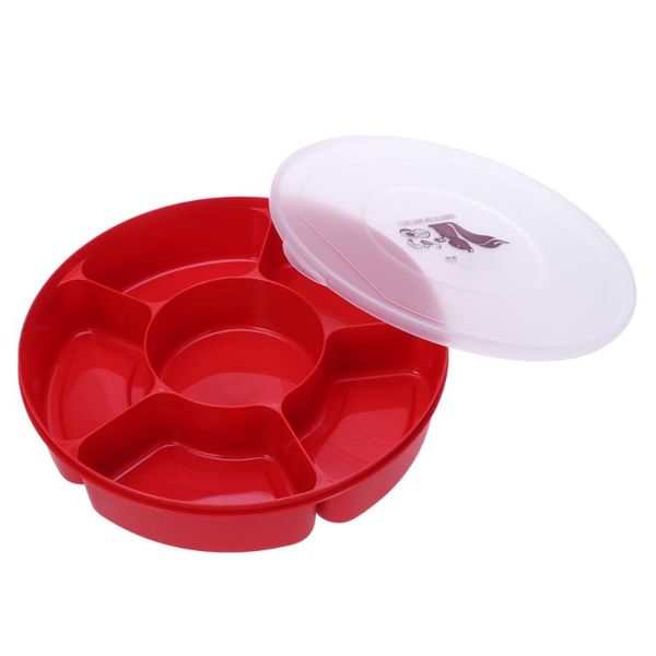 dishes & plates creative multi sectional snack serving tray set with lid for home (red)
dishes & plates creative multi sectional snack serving tray set with lid for home (red)