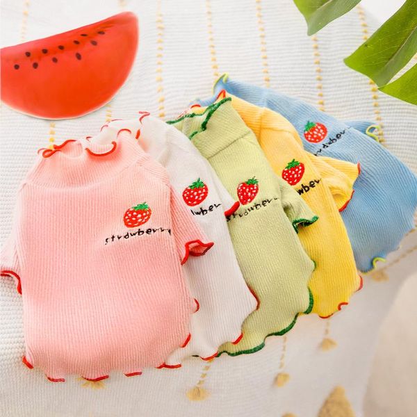 dog apparel breathable shirt solid color knit sweater cat bottoming t-shirts thin lace luxury spring summer cats clothes pet
dog apparel breathable shirt solid color knit sweater cat bottoming t-shirts thin lace luxury spring summer cats clothes pet