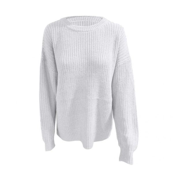 women's sweaters breathable casual knitted female loose sweater soft long sleeve for trip, White;black
women's sweaters breathable casual knitted female loose sweater soft long sleeve for trip, White;black