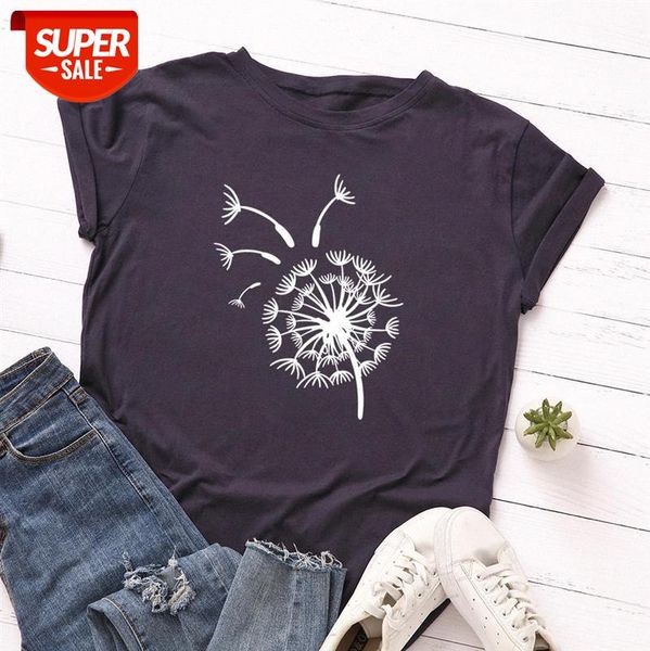 spot european and american women's loose round neck cotton dandelion short-sleeved t-shirt #ek2u, White
spot european and american women's loose round neck cotton dandelion short-sleeved t-shirt #ek2u, White