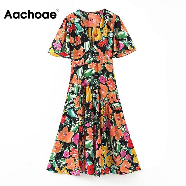 vintage a line printed dress women short sleeve colorful summer dress ladies v ne casual midi dresses vestidos 2021, Black;white
vintage a line printed dress women short sleeve colorful summer dress ladies v ne casual midi dresses vestidos 2021, Black;white