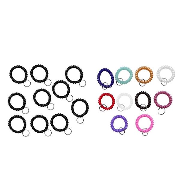 keychains 10pcs wrist band key ring chains outdoor sports spiral coil prevent missing for gym fitness running jogging, Silver
keychains 10pcs wrist band key ring chains outdoor sports spiral coil prevent missing for gym fitness running jogging, Silver