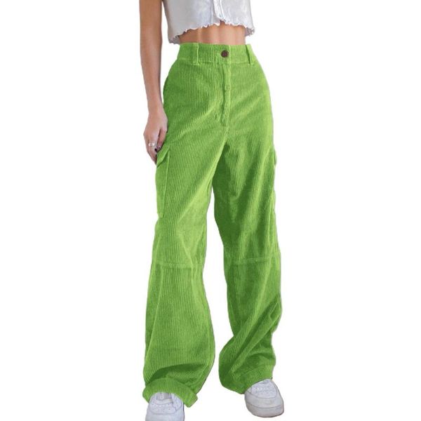 women solid color high waist pockets long loose straight pants corduroy trousers 90s denim ladies streetwear women's & capris, Black;white
women solid color high waist pockets long loose straight pants corduroy trousers 90s denim ladies streetwear women's & capris, Black;white