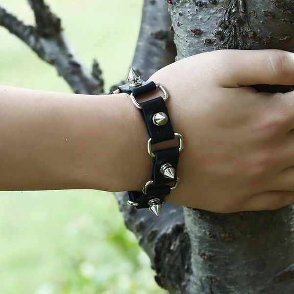 charm bracelets with cross fashion gothic metal cone stud spikes rivet leather wristband men punk style bangle, Golden;silver
charm bracelets with cross fashion gothic metal cone stud spikes rivet leather wristband men punk style bangle, Golden;silver