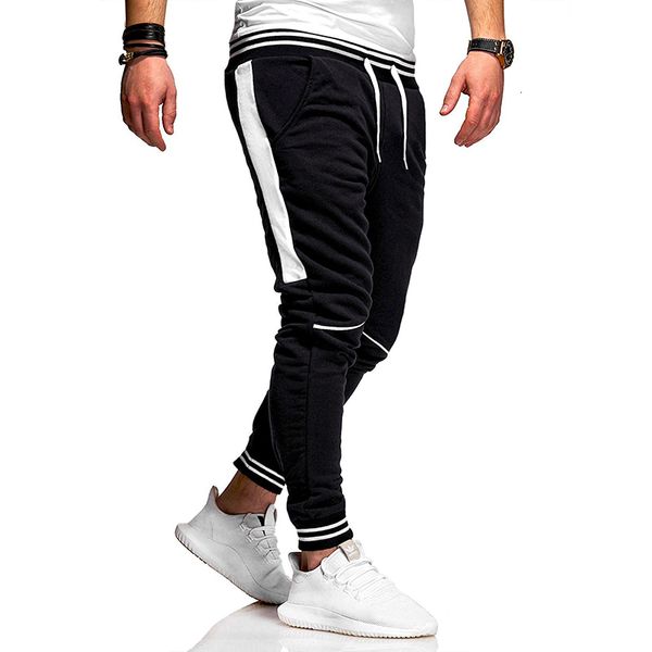 men high street side striped jogger casual track pants running trousers workout sweatpants harem, Black
men high street side striped jogger casual track pants running trousers workout sweatpants harem, Black