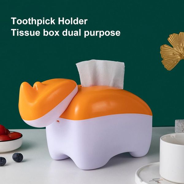 tissue boxes & napkins household multifunctional creative two in one desktoothpick box cartoons rhinoceros storage rangement
tissue boxes & napkins household multifunctional creative two in one desktoothpick box cartoons rhinoceros storage rangement
